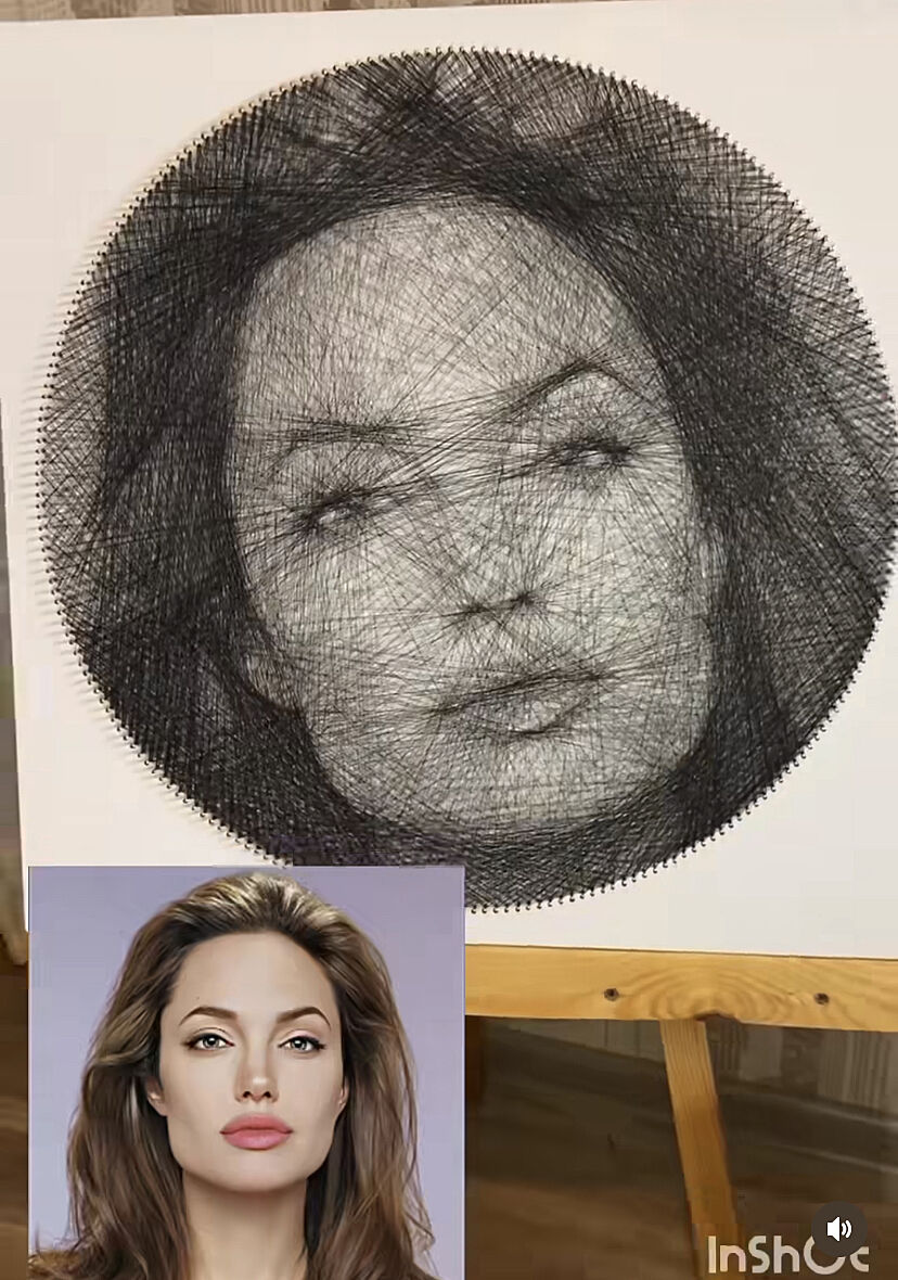 Картина нитками, кто-то пробовал? Стоит того? Сколько времени ушло ...